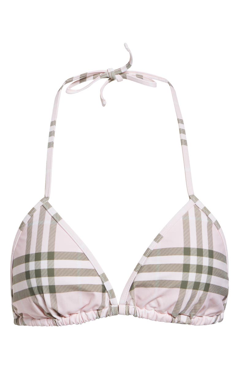 Burberry Sadie Check String Bikini Top, Main, color, Mallow Pink Ip Check