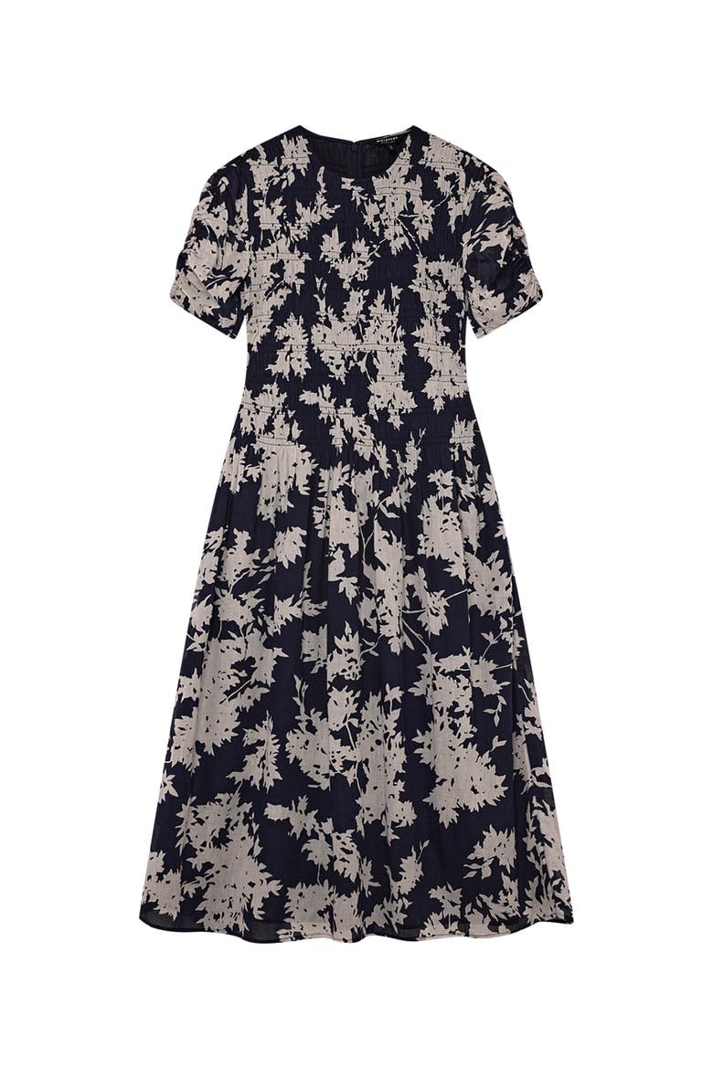 Shadow Floral Avery Dress, Alternate, color, Navy/Multi