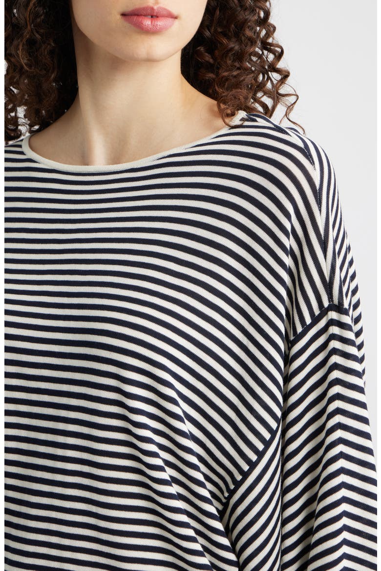Slouchy Stripe Sweater, Alternate, color, CREAM MULTI