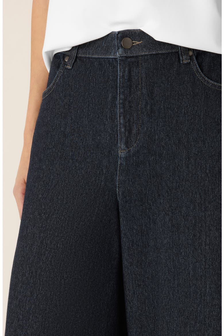 Organic Cotton Wide Leg Jeans, Alternate, color, DARK WASH
