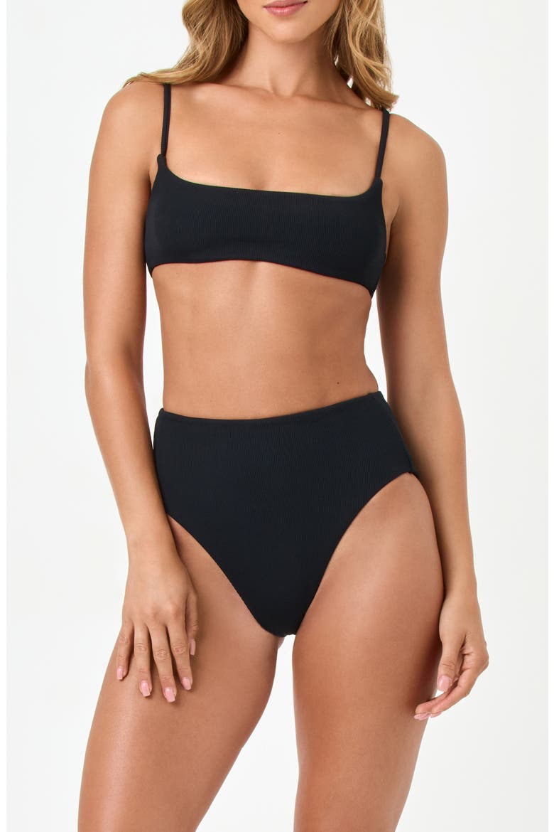 Presley Rib Bikini Top, Alternate, color, BLACK
