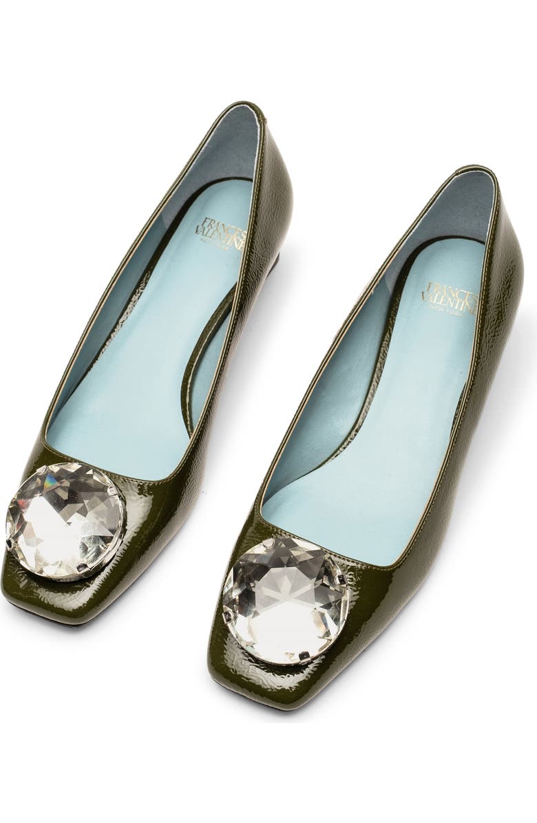 Frances Valentine Mary Square Toe Pump, Alternate, color, Olive