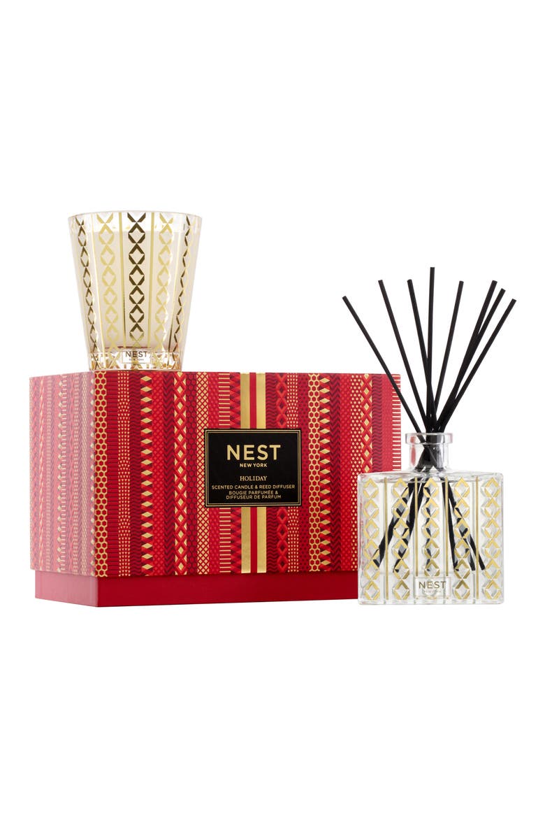 New York Holiday Classic Candle & Reed Diffuser Set, Main, color, NO COLOR