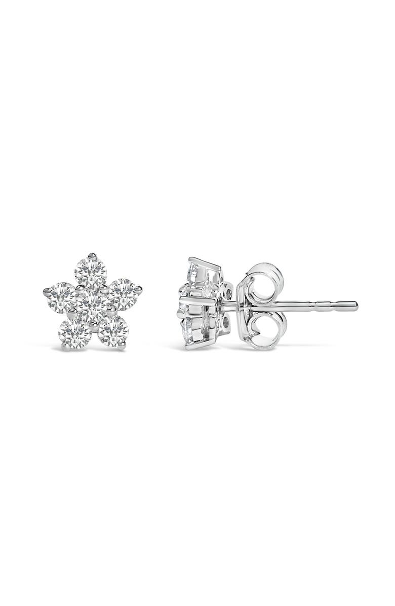 Haus of Brilliance 10K Gold 1/2 Cttw Lab Grown Diamond Star Stud Earrings, Alternate, color, White