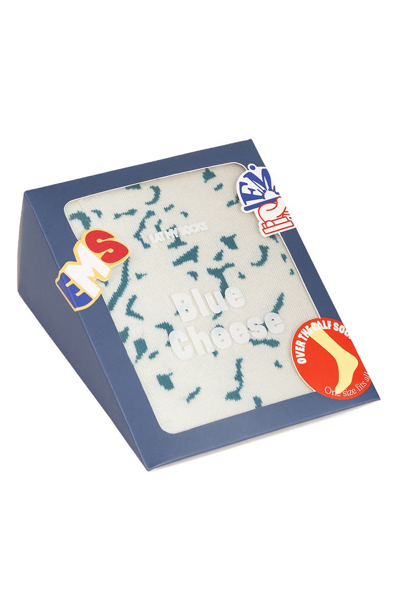 doiy Blue Cheese 3D Crew Socks, Alternate, color, Blue Cheese