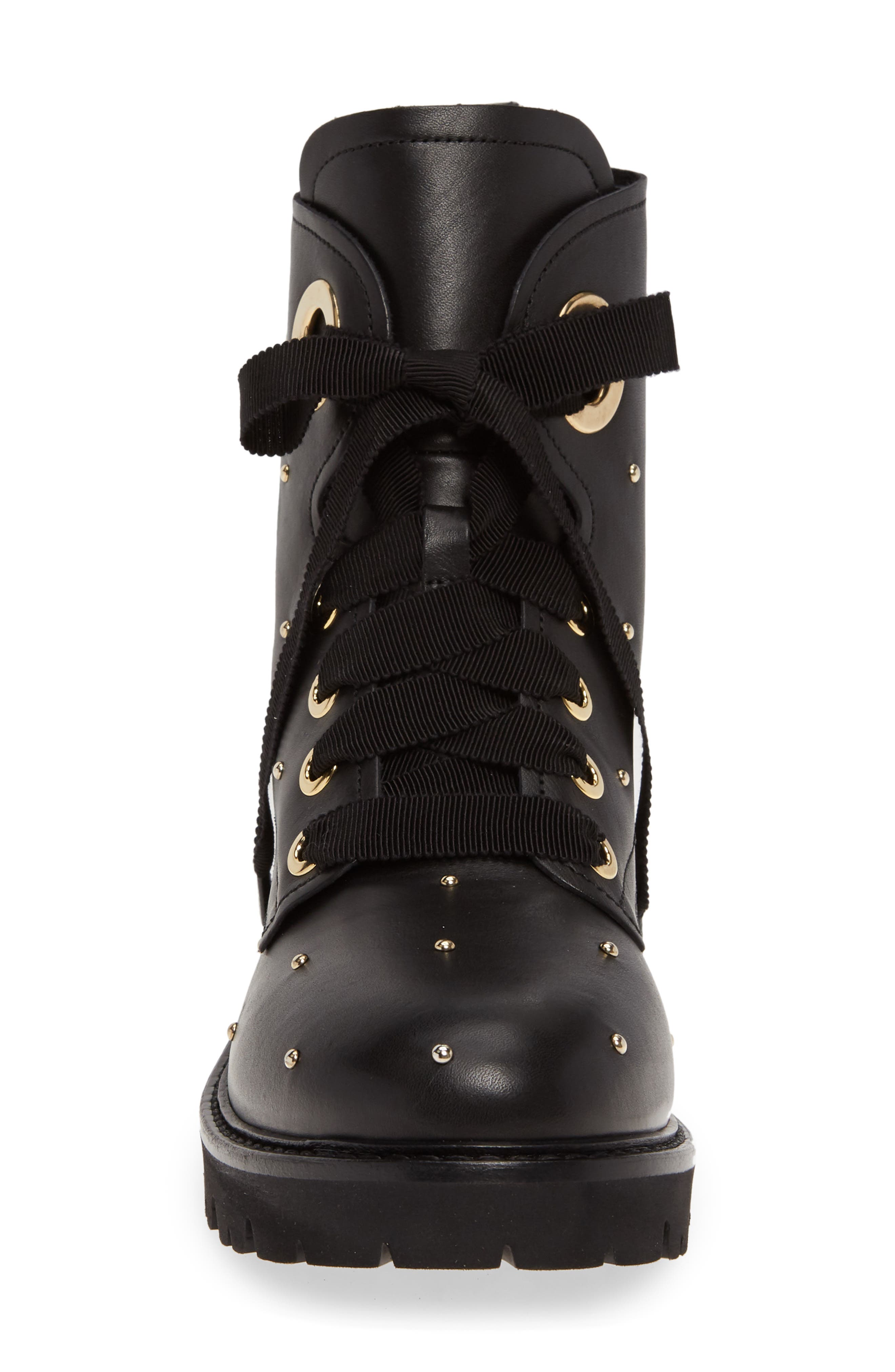 AGL Studded Combat Boot, Alternate, color, 