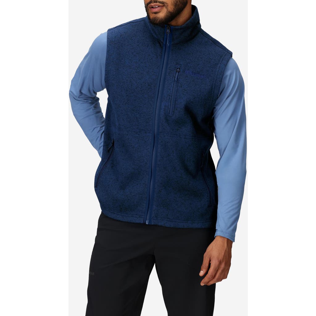 Marmot Drop Line Vest In Arctic Navy Heather