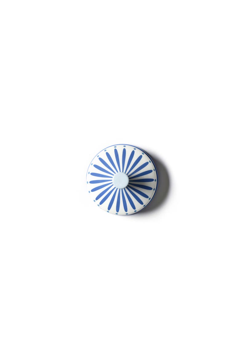 Iris Blue Burst Round Butter Dish, Alternate, color, Blue