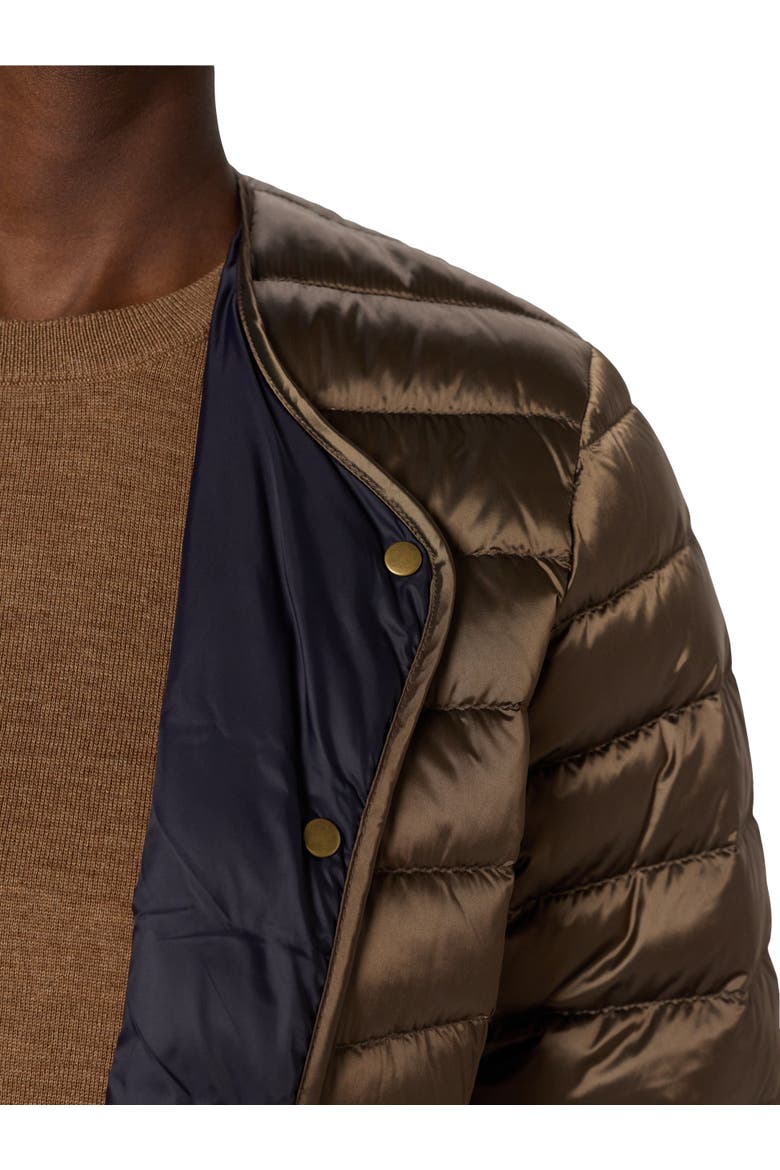 Micaela Quilted Reversible Down Jacket, Alternate, color, Cigar