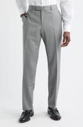 BOSS George Flat Front Wool Suit Pants