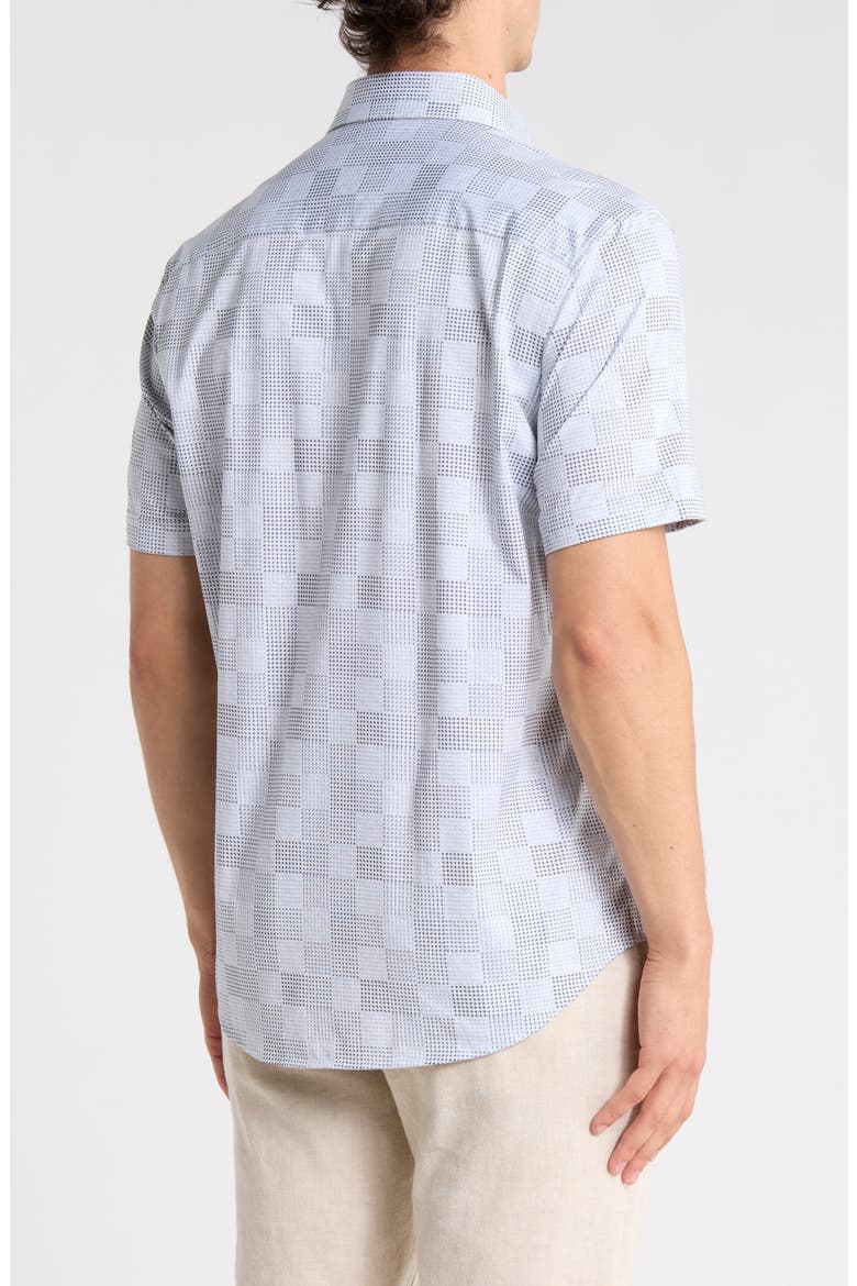 Short Sleeve Woven Shirt, Alternate, color, PLATINUM