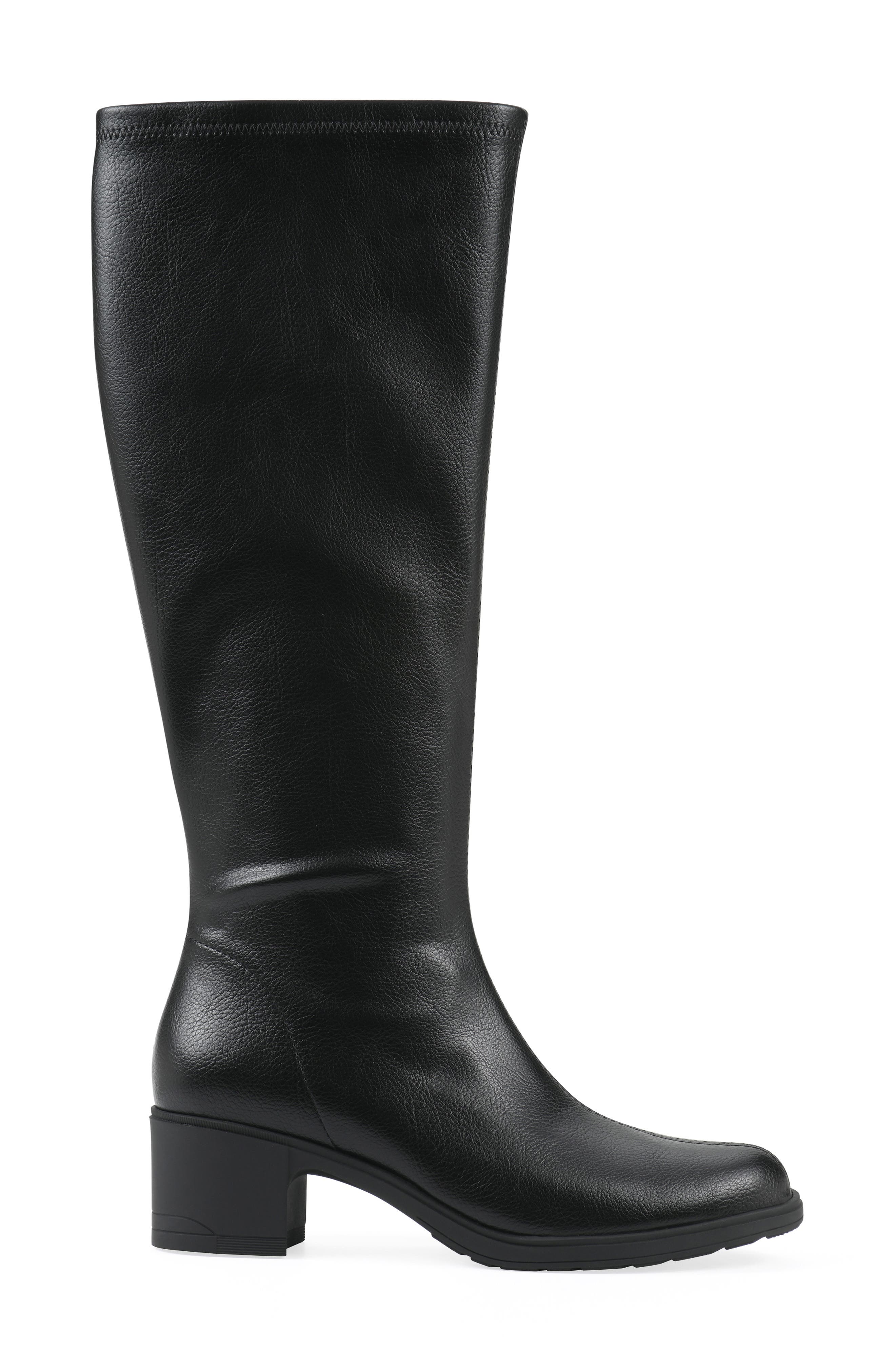 CLIFFS BY WHITE MOUNTAIN Humbert Knee High Boot, Alternate, color, Black/ Smooth