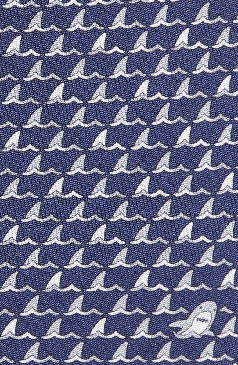 FERRAGAMO Salvatore Ferragamo Shark Print Silk Tie, Alternate, color,