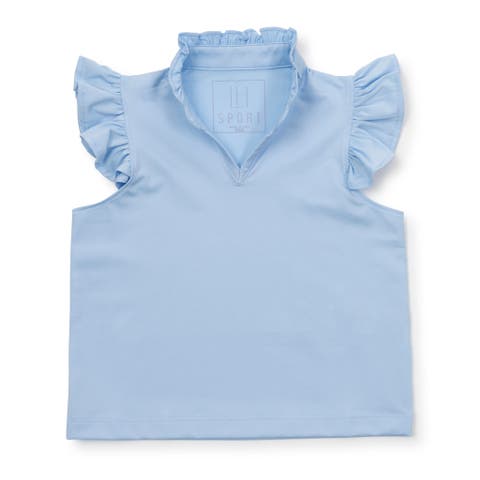 Ellie Girls' Sleeveless Ruffled Top by LH Sport