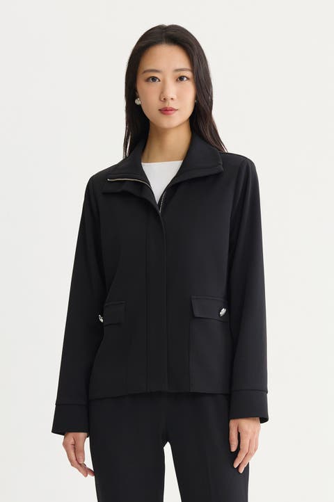 Stretch Deco Crepe Sport Jacket