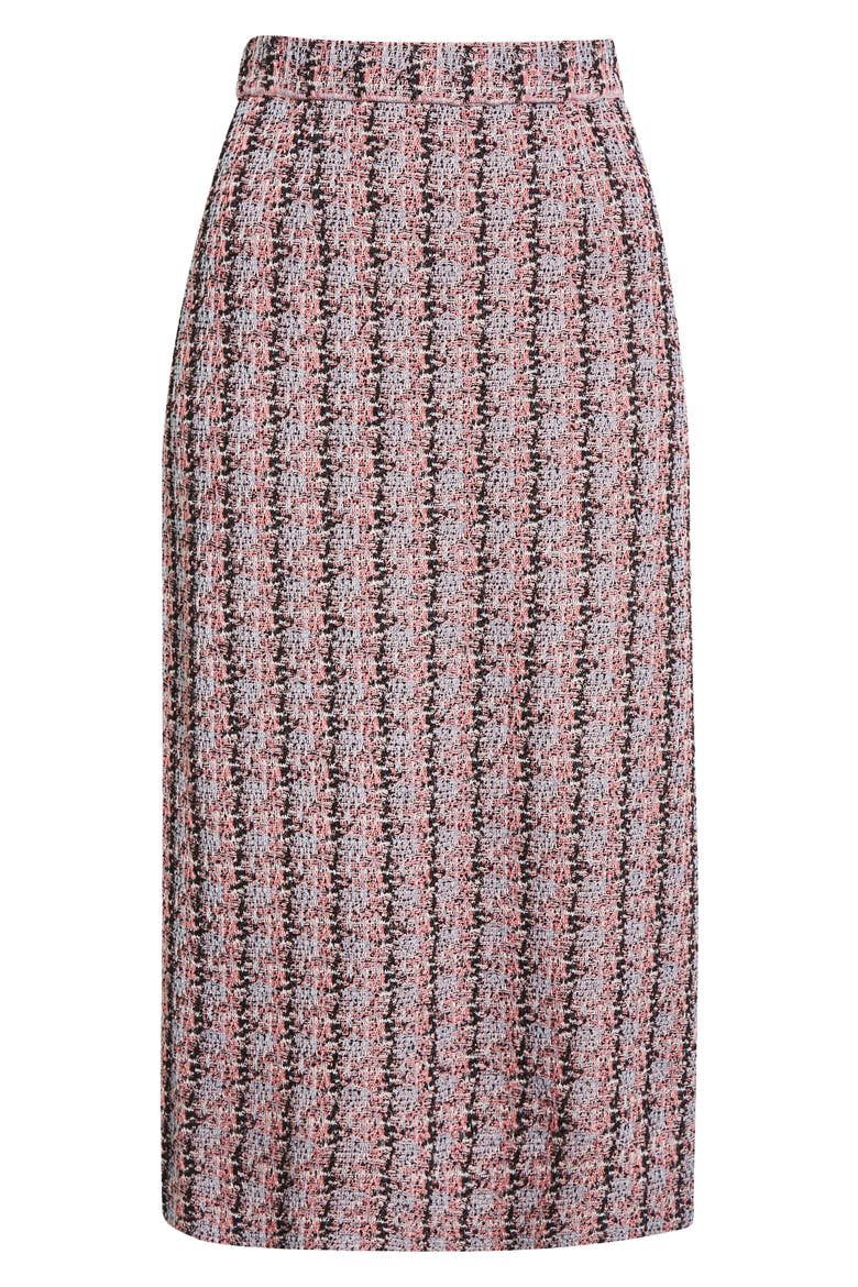 Tweed Pencil Skirt, Alternate, color, ROS/BL/PK/BK