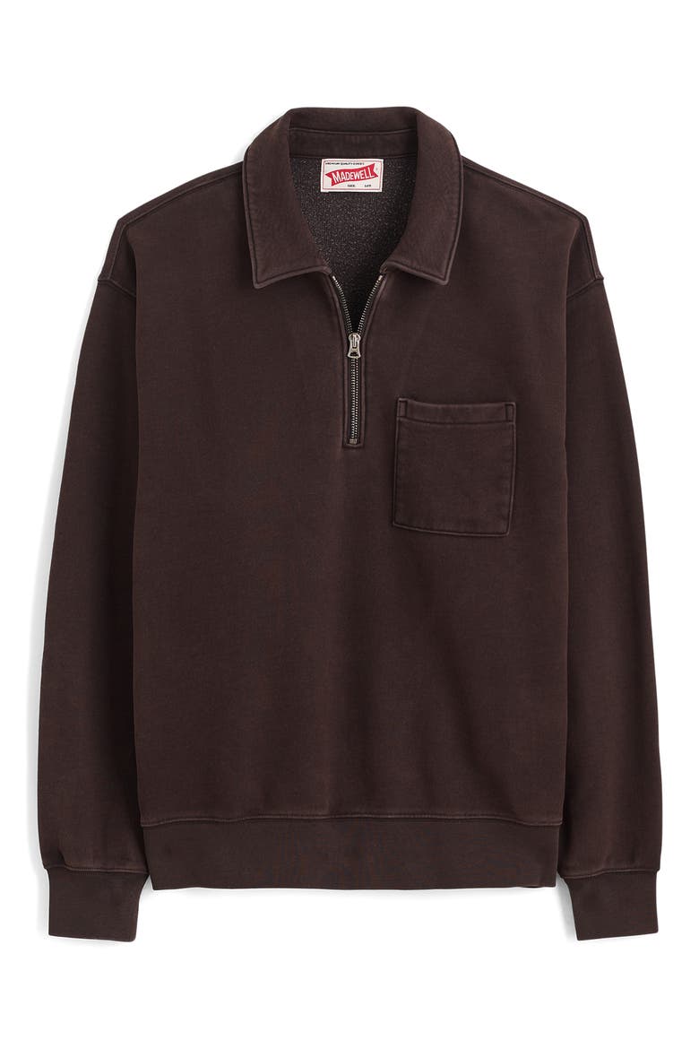The McCarren Midweight Quarter Zip Sweatshirt, Alternate, color, MOLASSES
