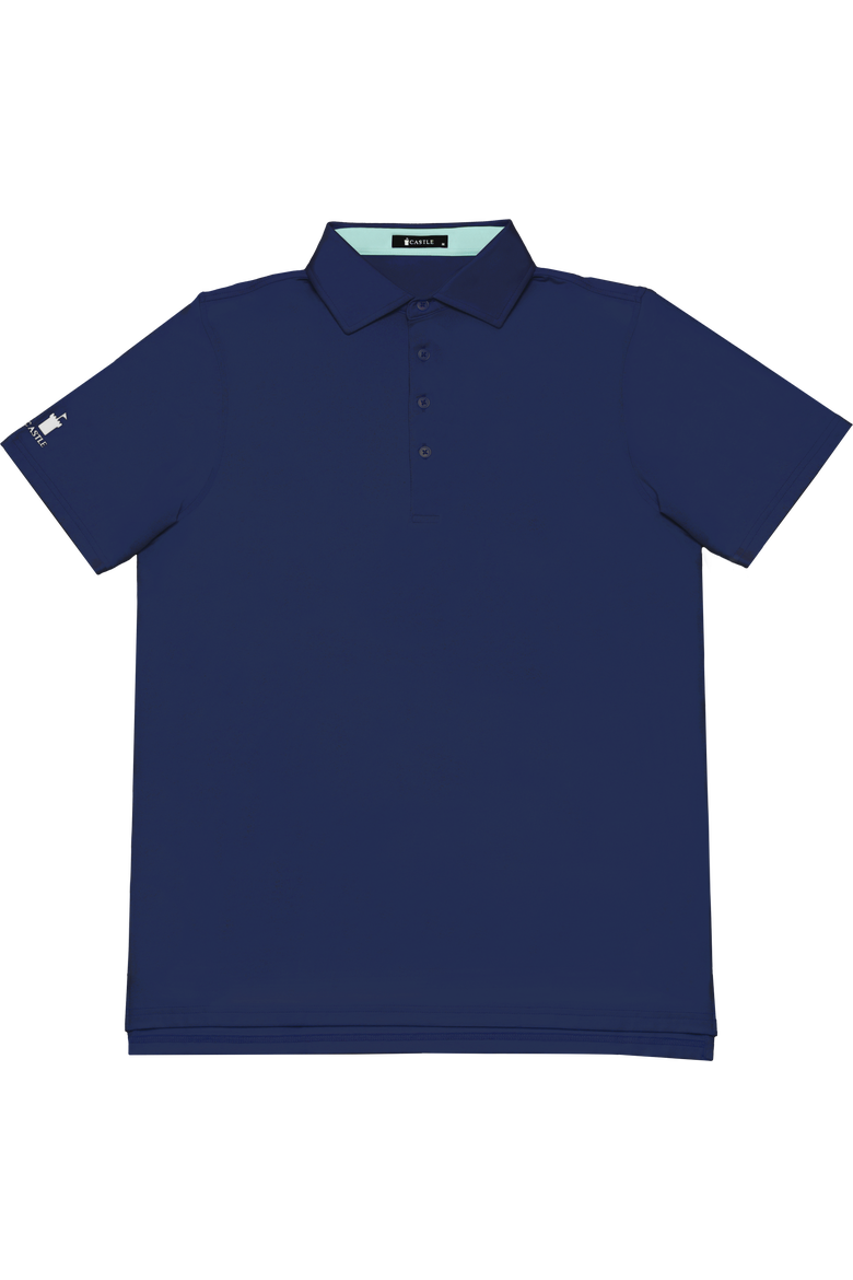 Performance Brushed Polo Shirt, Main, color, Navy