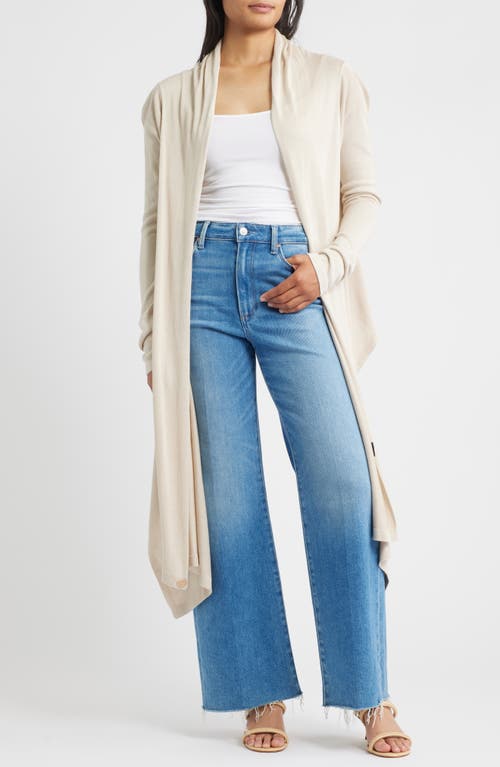 Dai Moda Cat Wrap Sweater Shawl in Cream  product