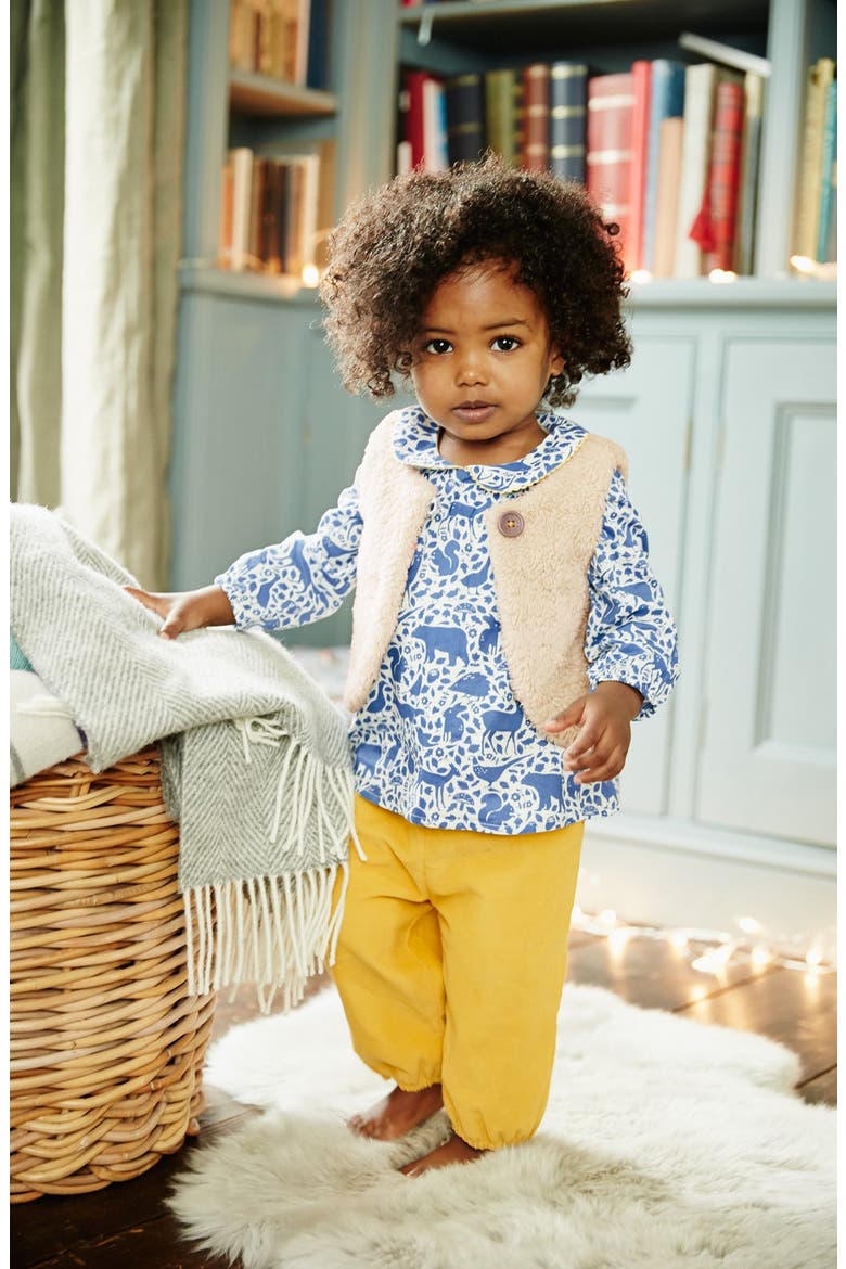 'Pretty Play Set' Top & Pants, Alternate, color, WINTER SKY FOREST/ HONEY