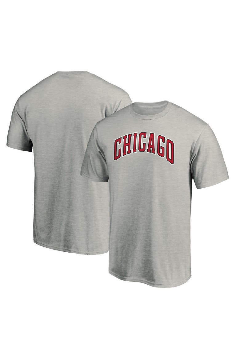 Men's Fanatics Branded Heathered Gray Chicago Bulls Alternate Logo T-Shirt, Main, color, Heather Gray