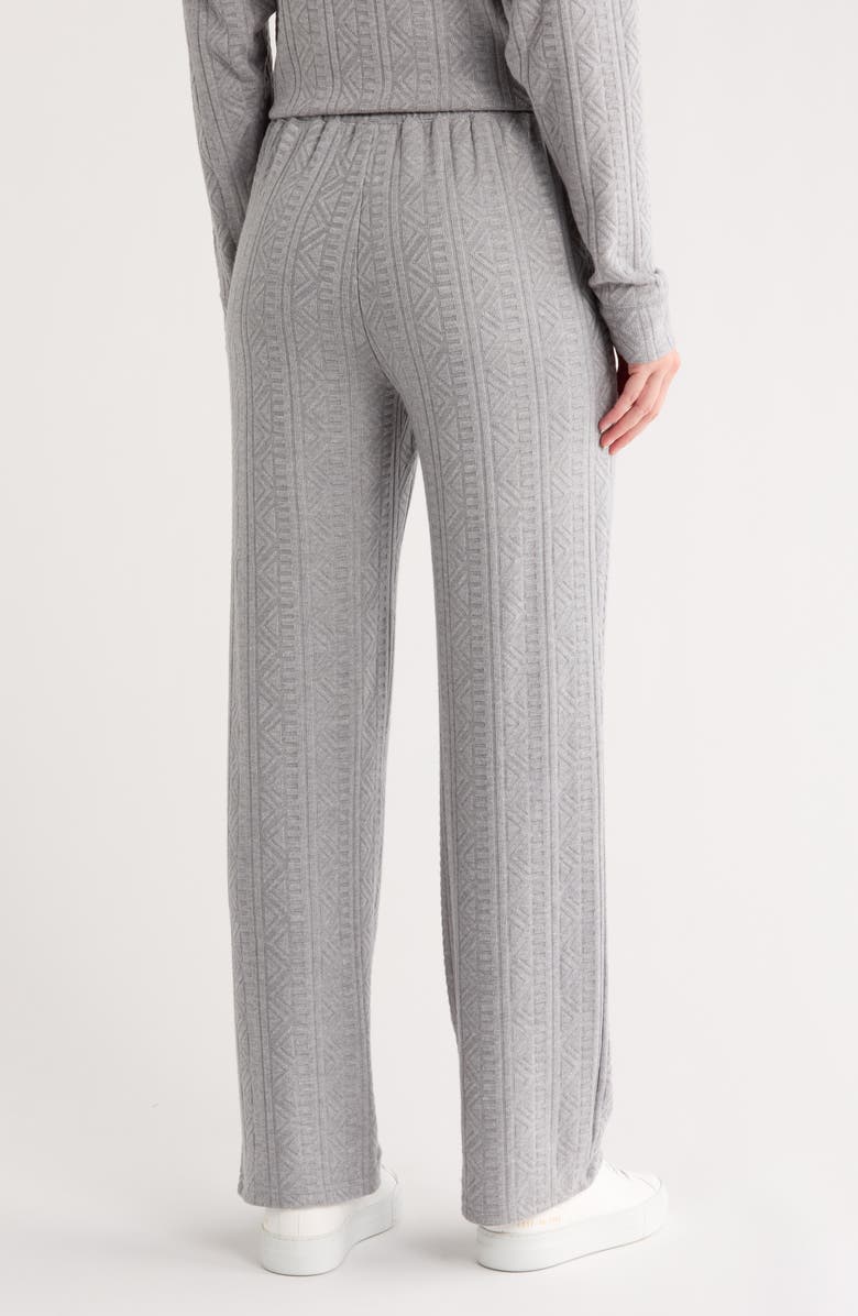 Splendid Textured Knit Pants, Alternate, color, Heather Grey Fog