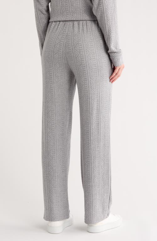 Splendid Textured Knit Pants In Gray