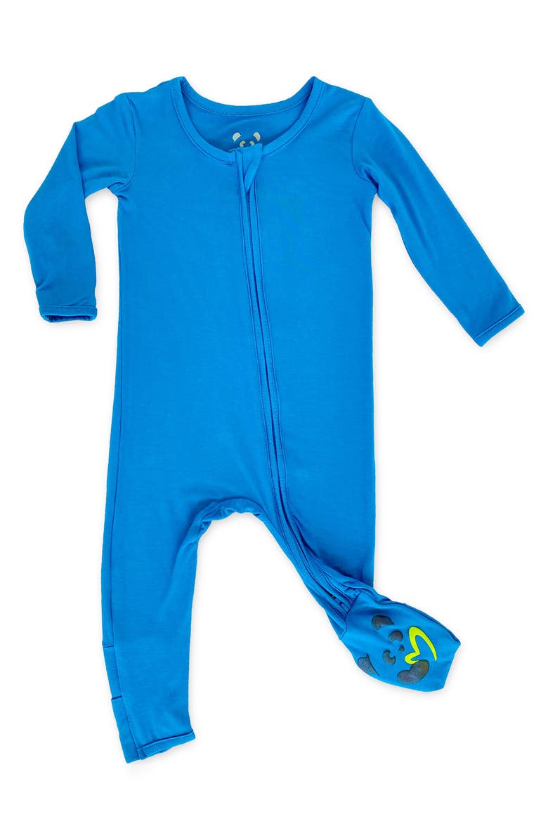 Bellabu Bear Kids' Teal Convertible Footie Pajamas, Main, color, 