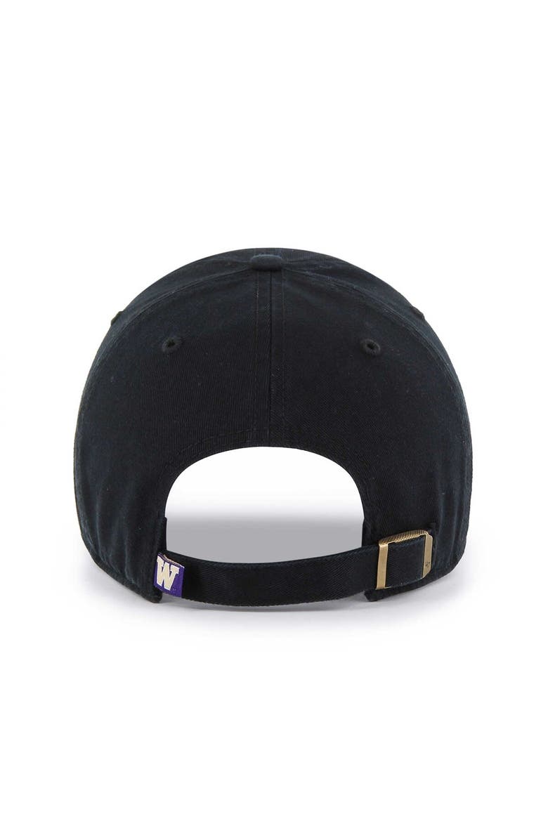 '47 Men's '47 Black Washington Huskies Clean Up Adjustable Hat, Alternate, color, 