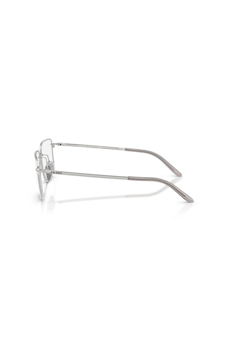 55mm Rectangle optical glasses, Alternate, color, Silver