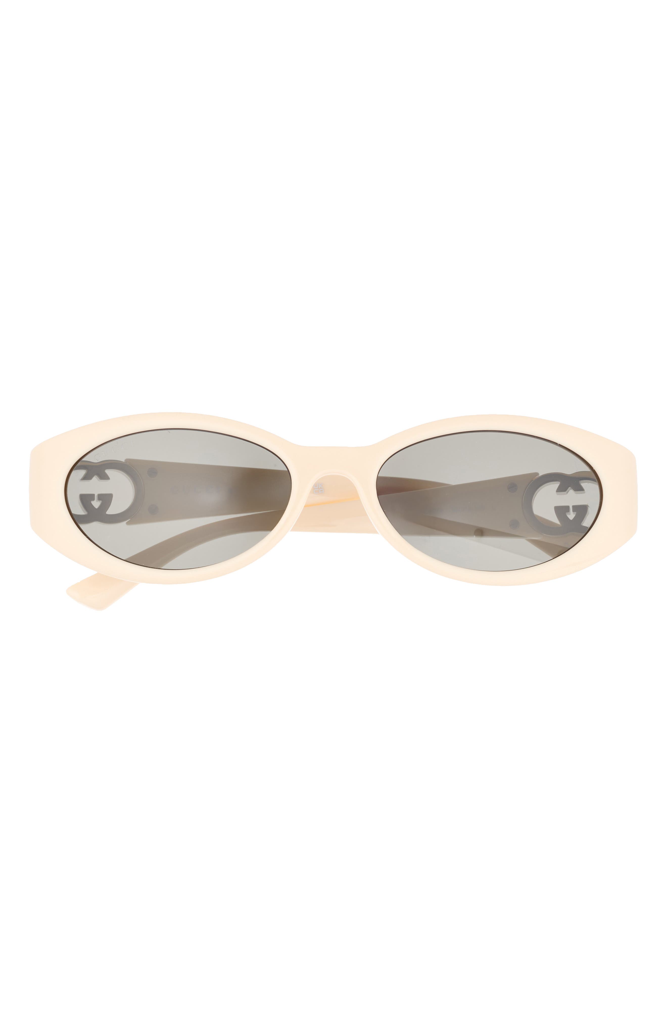 Gucci 56mm Oval Sunglasses