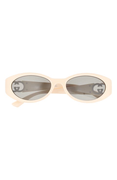 56mm Oval Sunglasses