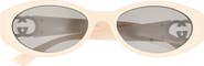 Gucci 56mm Oval Sunglasses