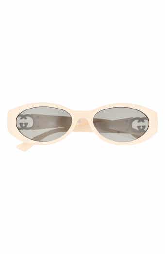 Gucci 56mm Oval Sunglasses