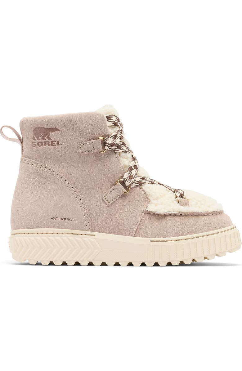 SOREL One Ave<sup>™</sup> Alpine Faux Fur Trim Waterproof Boot, Alternate, color, Crushed Clay/ Gum 17