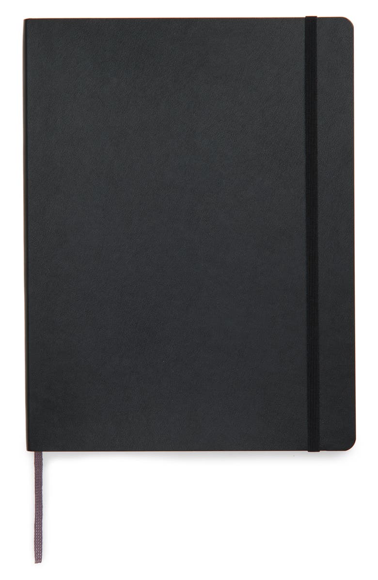 Moleskine <sup>®</sup> 'Ruled - Extra Large' Soft Cover Notebook, Main, color, Black