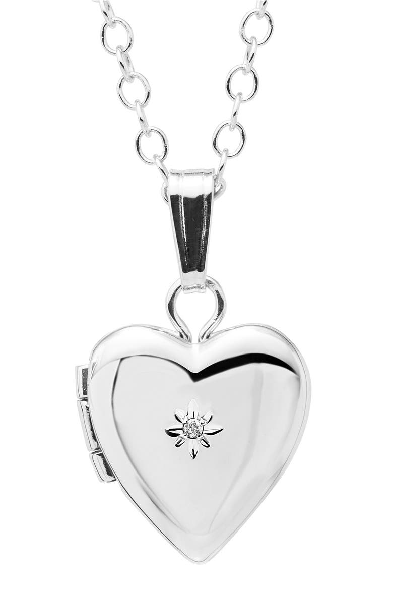 Mother & Daughter Locket Set, Alternate, color, SILVER