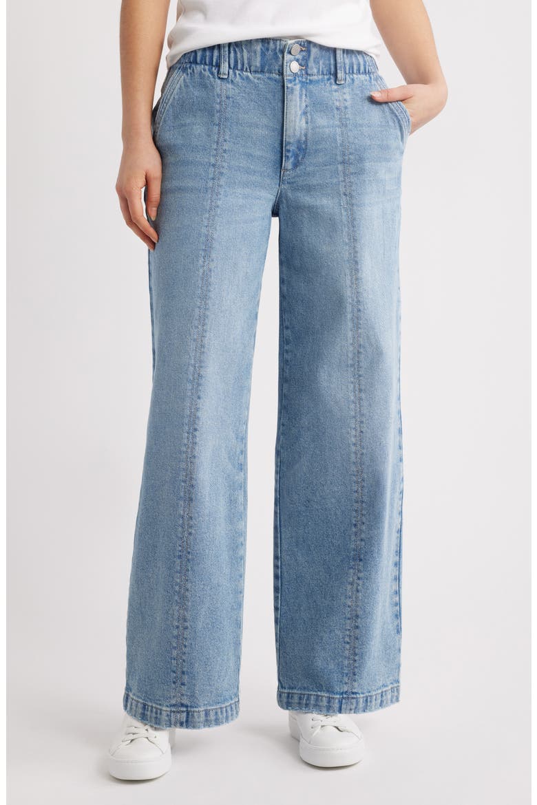 Emma Skyrise Wide Leg Jeans, Main, color, LIGHT BLUE ARTISANAL