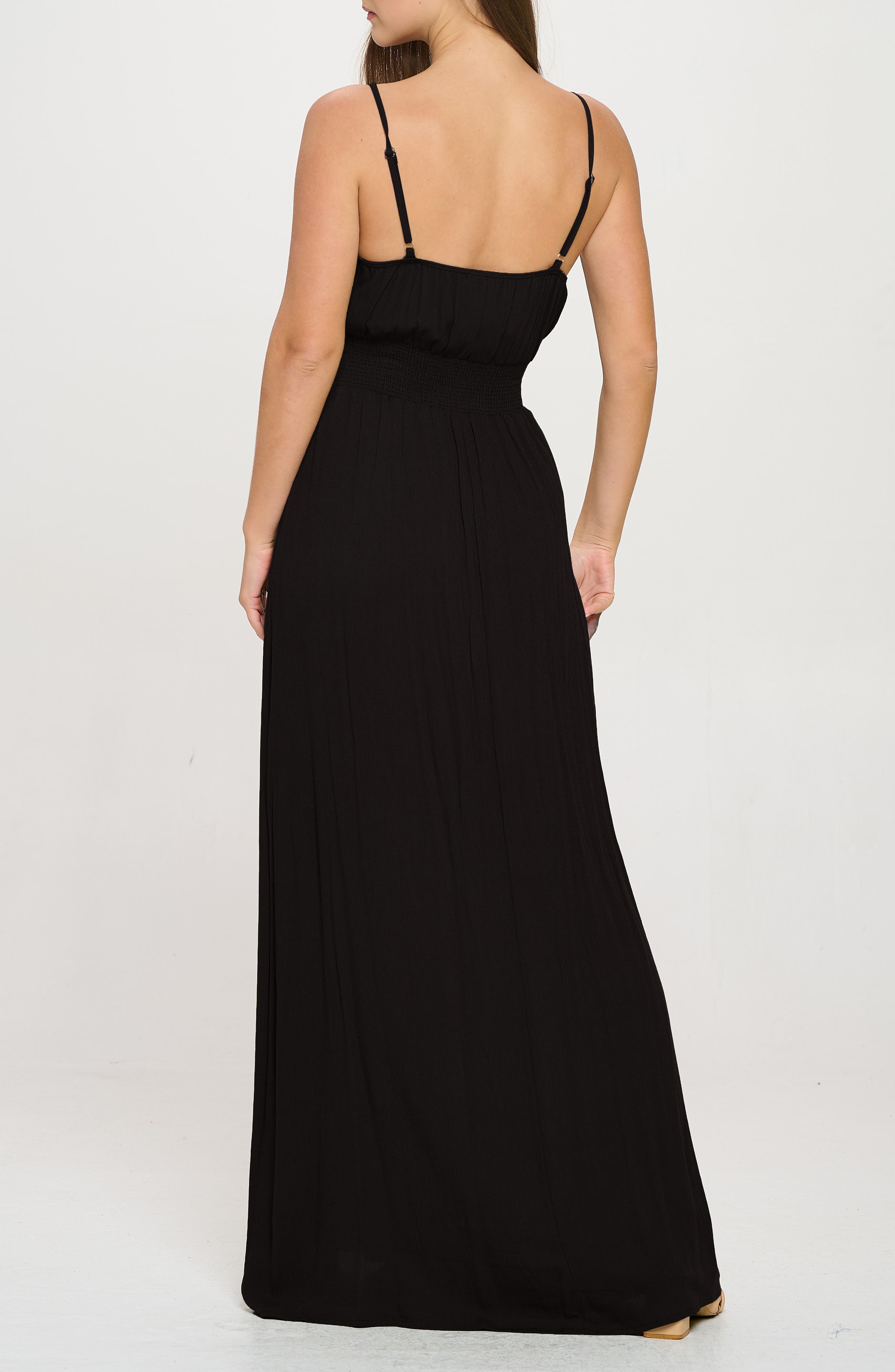 Solid Sleeveless Gauze Maxi Dress - image 2