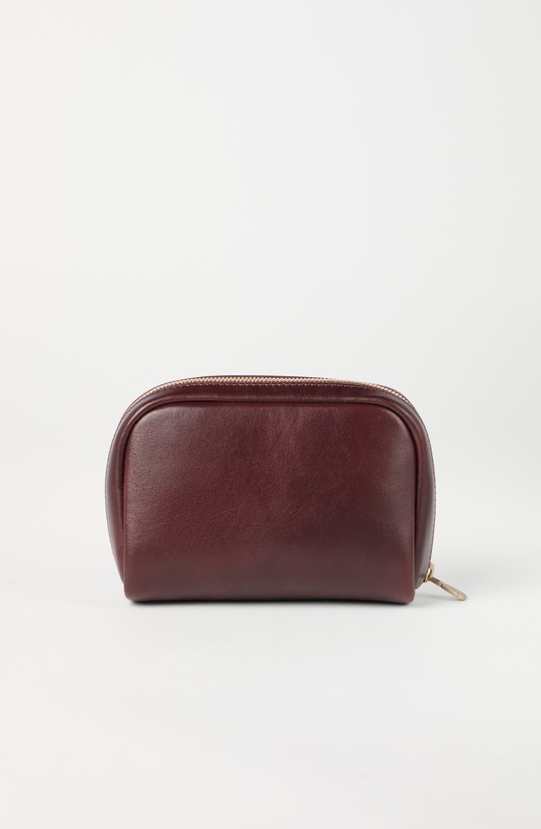 Brunello Cucinelli Calfskin beauty case, Alternate, color,