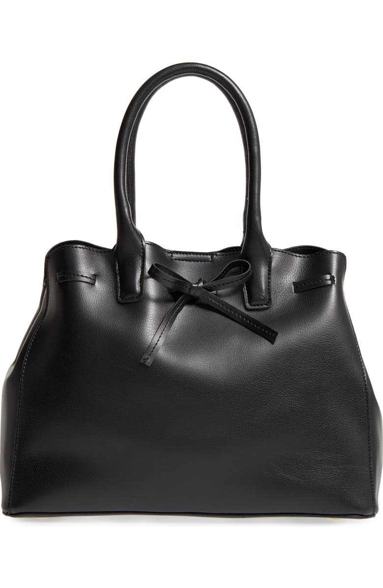 Sole Society Layton Faux Leather Satchel, Main, color,