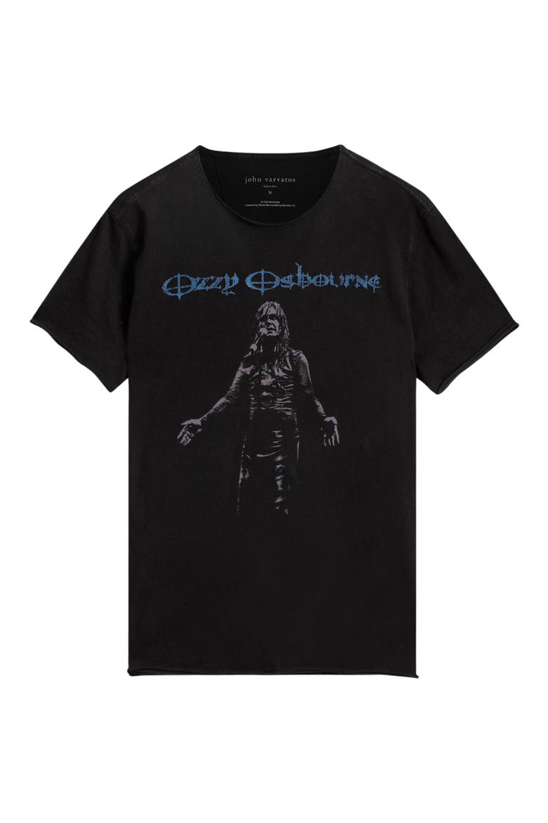 Ozzy Raw Edge Graphic T-Shirt, Alternate, color, BLACK