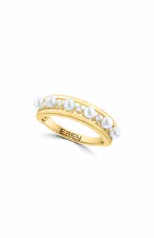 EFFY Diamond & Freshwater Pearl Ring