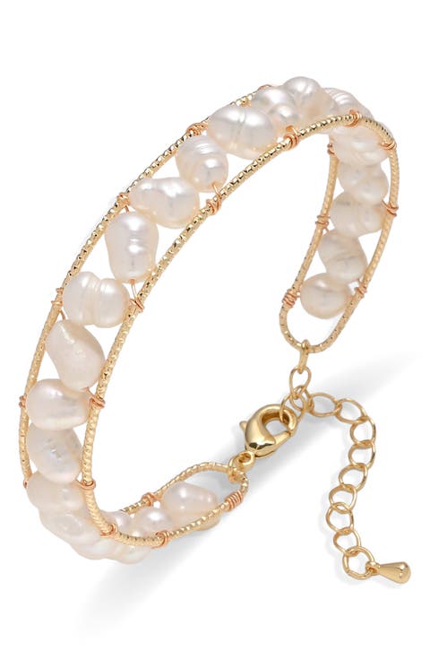 Colette Freshwater Pearl Cuff Bracelet