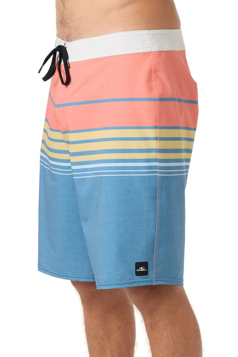 Hyperfreak Heat Stripe Swim Trunks, Alternate, color, CAPTAINS BLUE