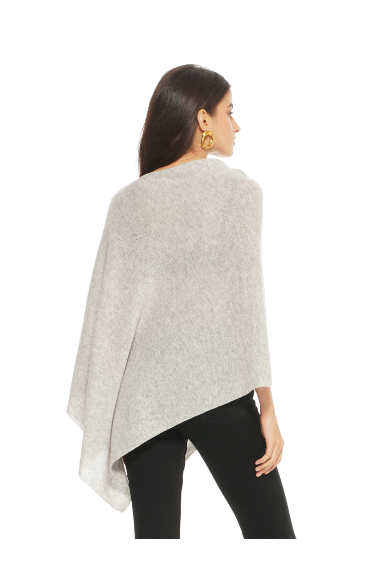Essential Pure Cashmere Poncho, Alternate, color, Bordeaux
