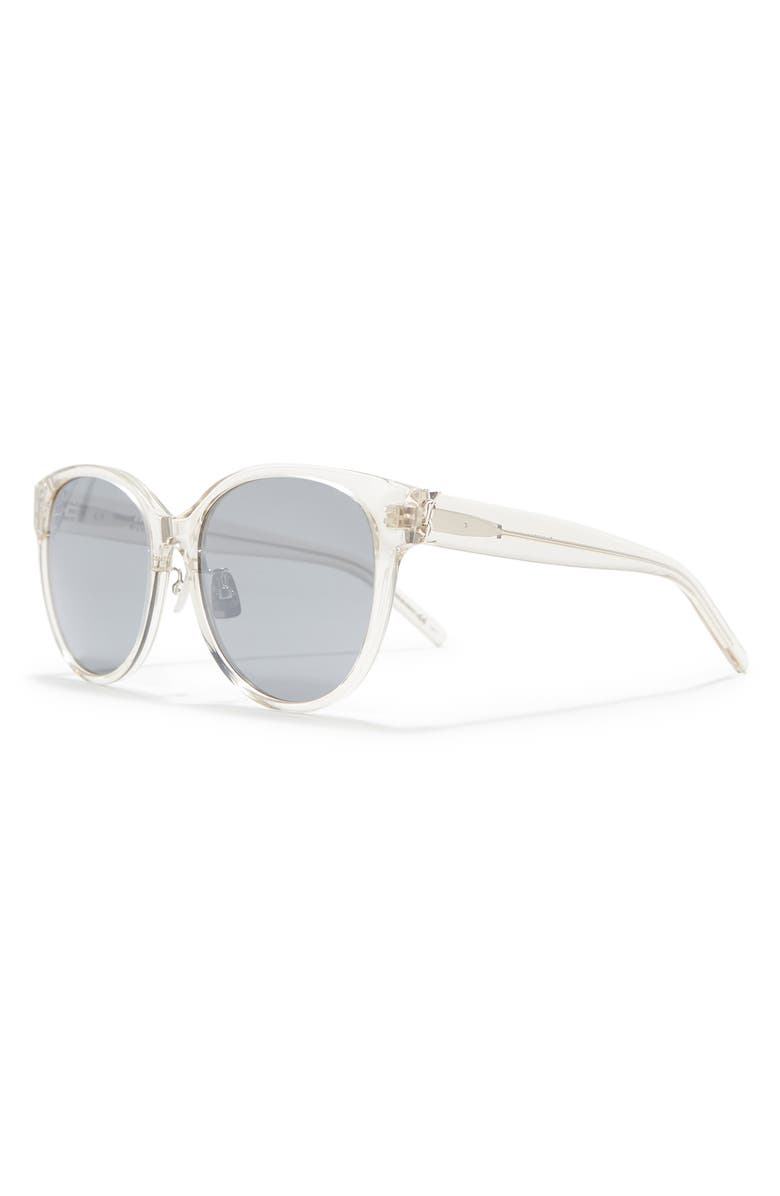 Saint Laurent 57mm Oval Sunglasses, Alternate, color,