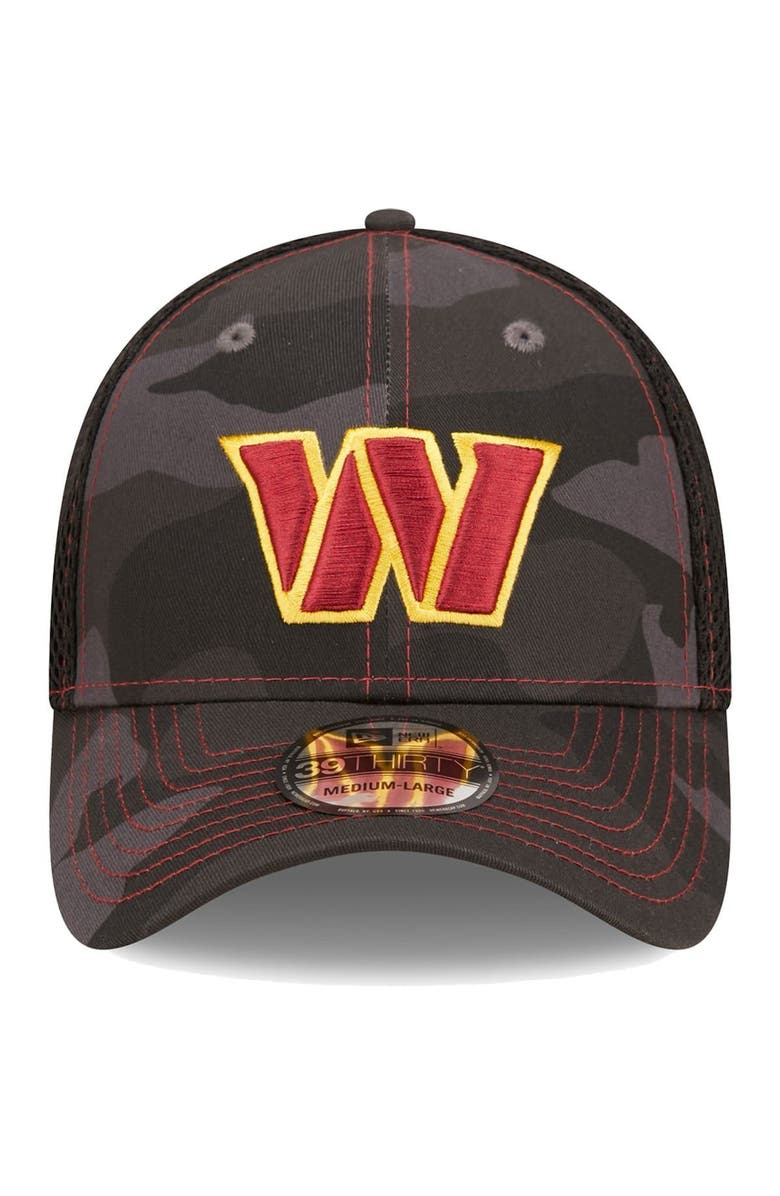 New Era Men's New Era Camo/Black Washington Commanders Logo Neo 39THIRTY Flex Hat, Alternate, color,
