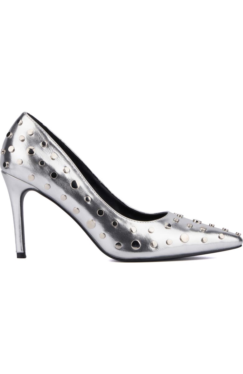 TORGEIS Zoelle Studded Pump, Alternate, color, Silver
