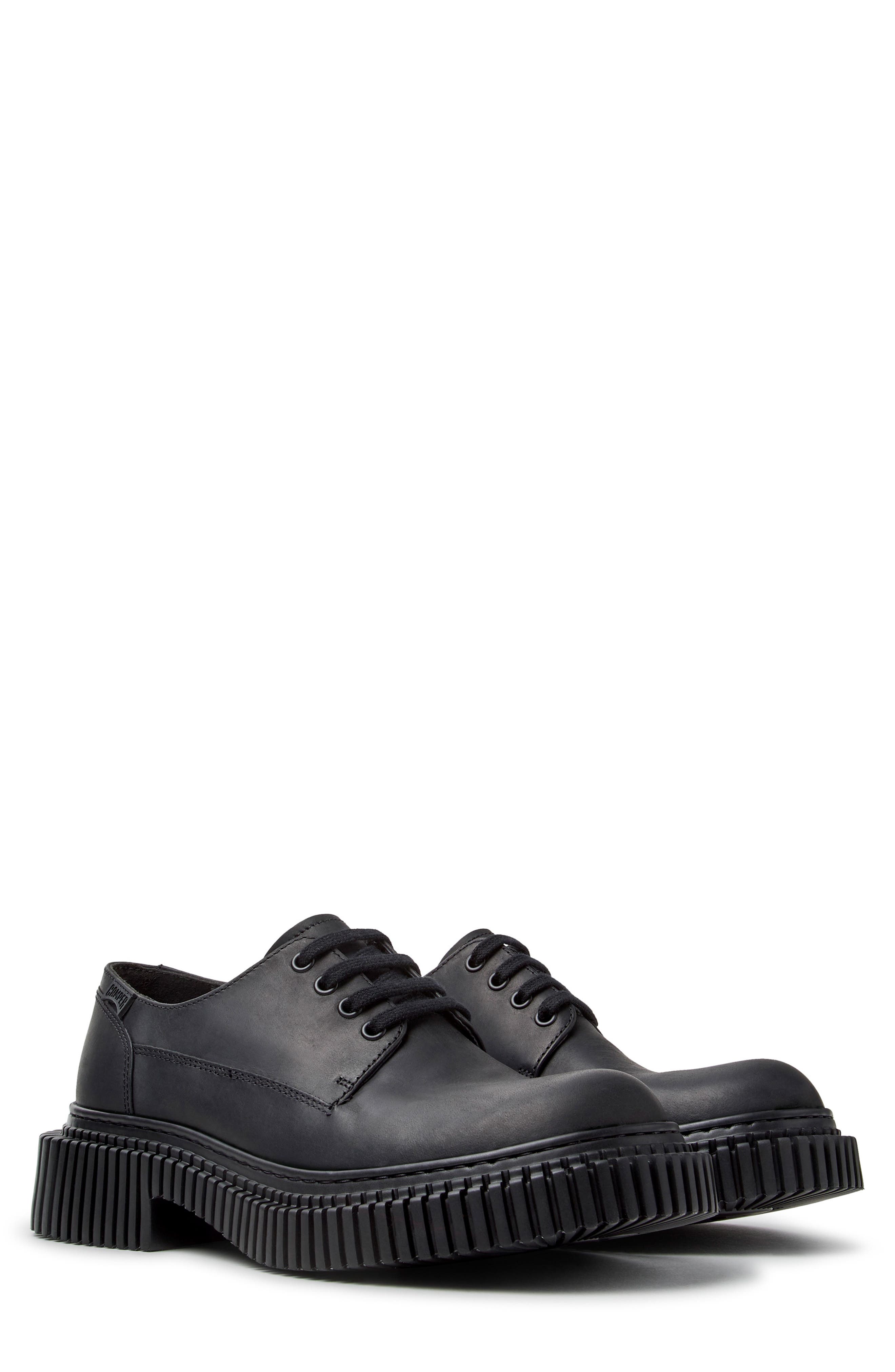Pix Plain Toe Derby, Main, color, BLACK